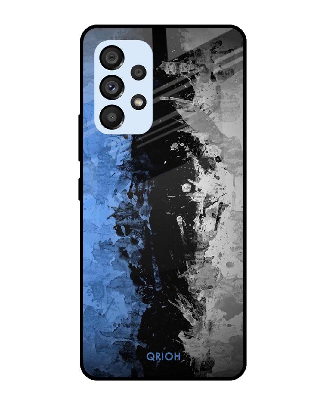 Shop Abstract Printed Premium Glass Cover For  A53 5G(Impact Resistant, Matte Finish)-Back