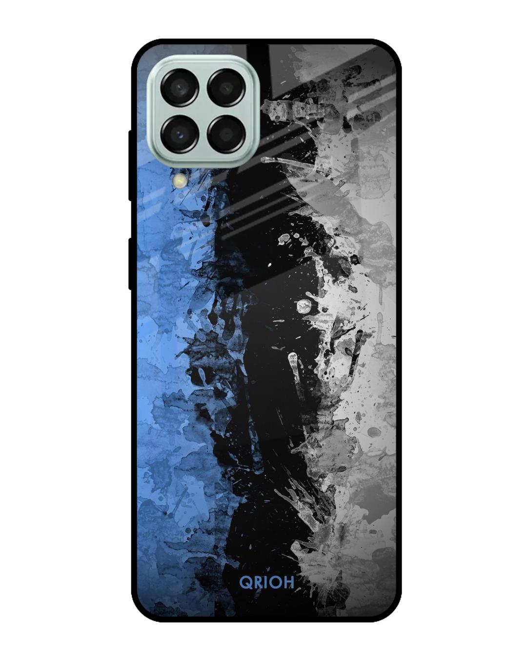 Shop Abstract Printed Premium Glass Cover For  M33 5G(Impact Resistant, Matte Finish)-Front