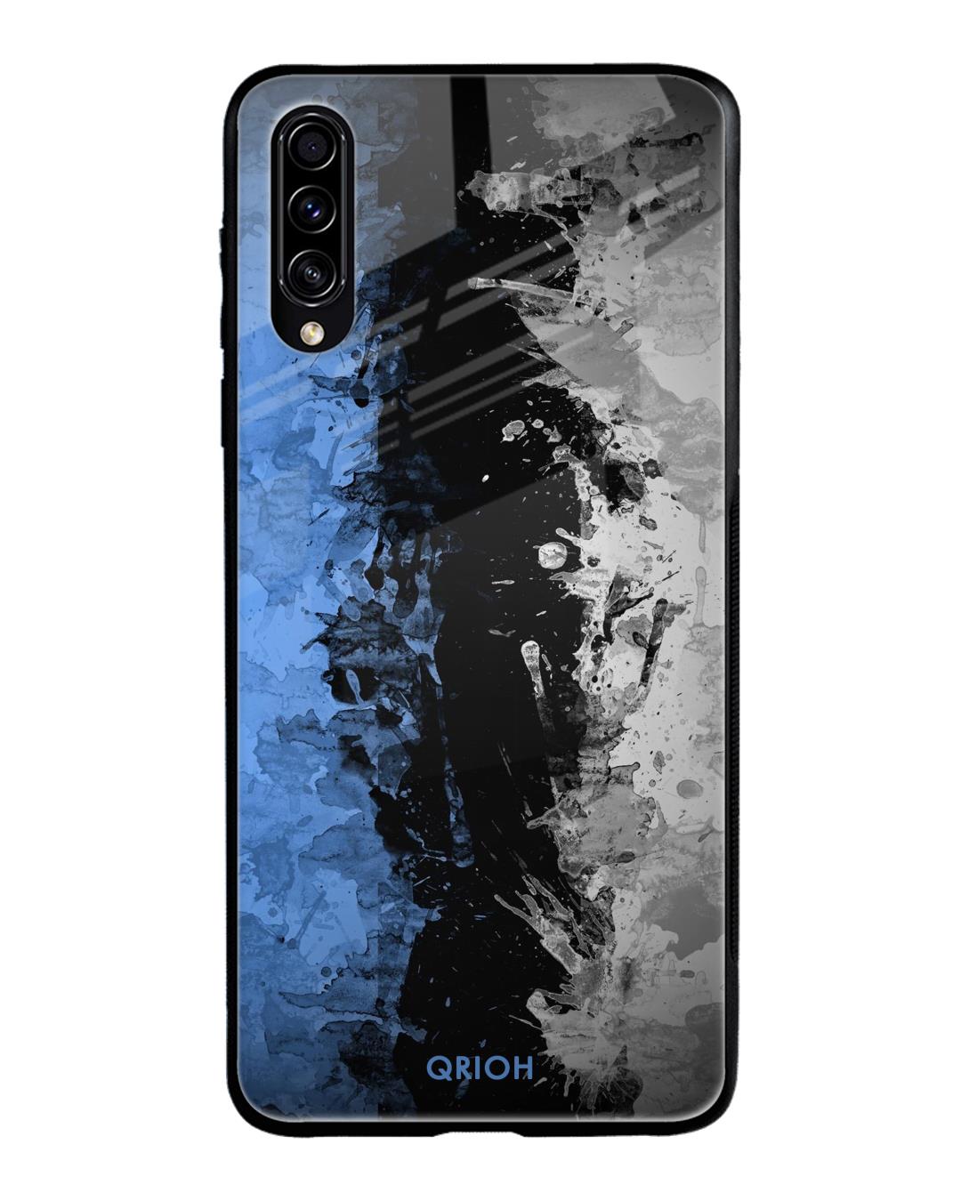 Shop Abstract Printed Premium Glass Cover For Samsung Galaxy A70s (Impact Resistant)-Back