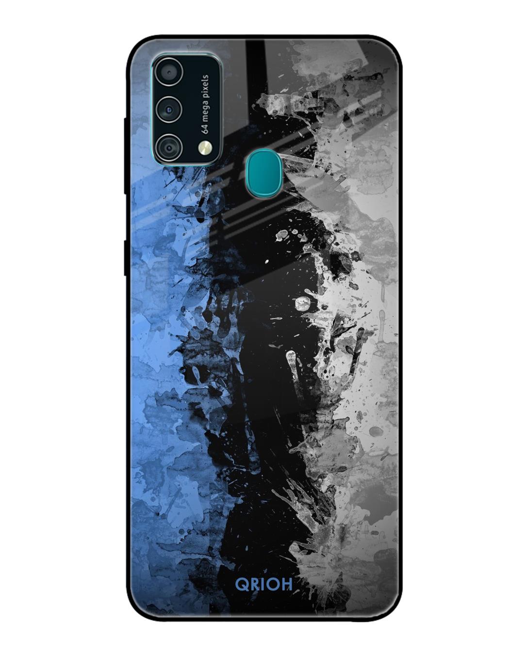 Shop Abstract Printed Premium Glass Cover For Samsung Galaxy F41 (Impact Resistant)-Back