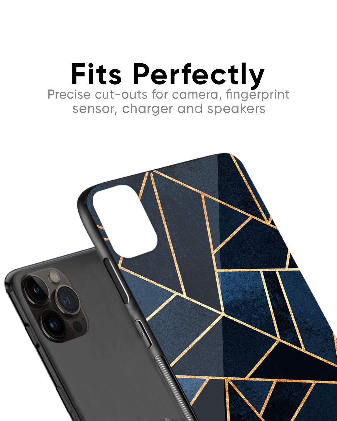 Shop Abstract Tiles Premium Glass Case for Apple iPhone 15 (Shock Proof, Scratch Resistant)-Back