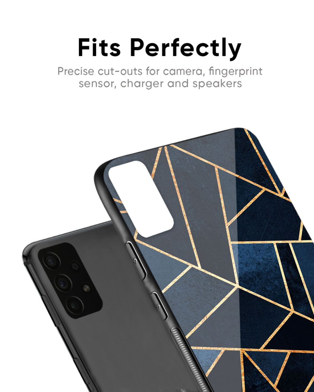 Shop Abstract Tiles Premium Glass Case for Realme 11 Pro+ 5G (Shock Proof, Scratch Resistant)-Back