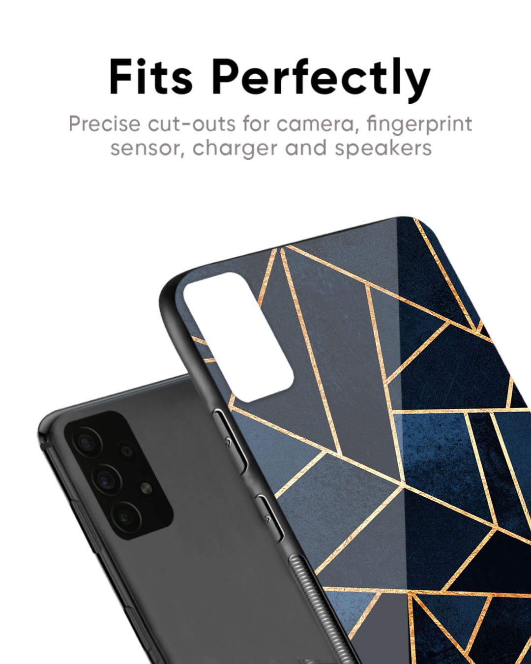 Shop Abstract Tiles Premium Glass case for Vivo V27 5G (Shock Proof, Scratch Resistant)-Back