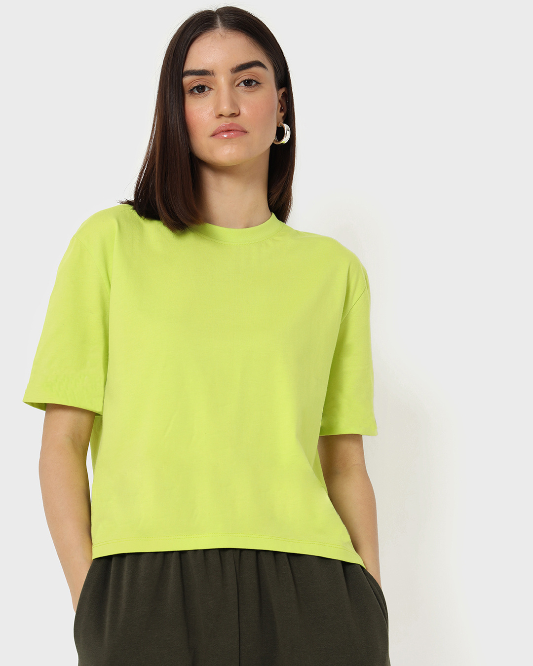 Shop Acid Lime Relaxed Shot Top-Back