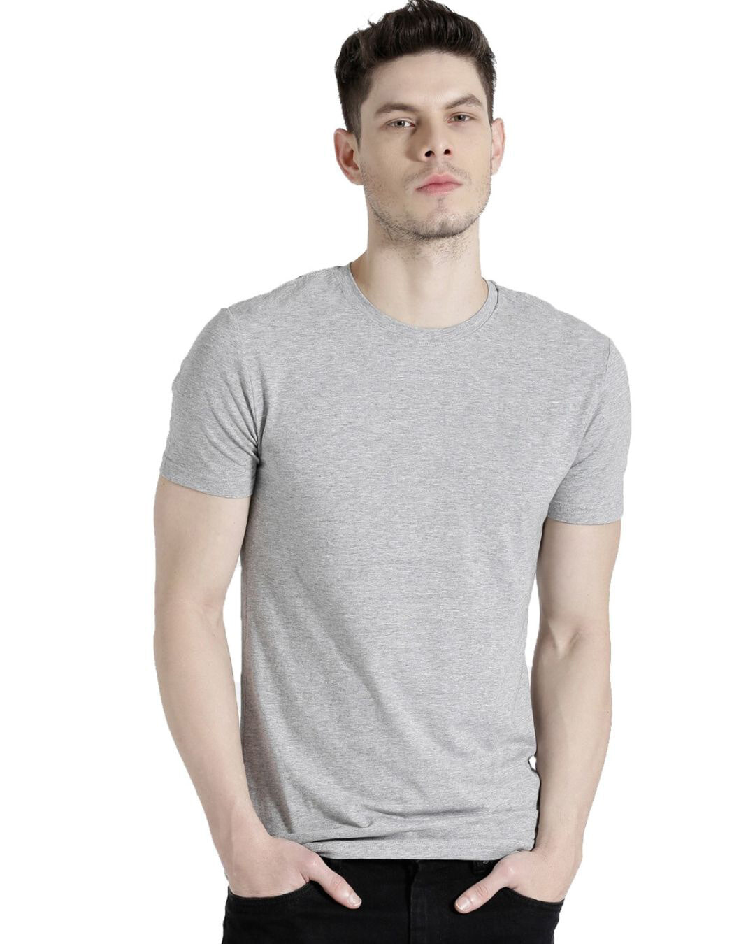 Buy Men's Grey T-shirt Online at Bewakoof