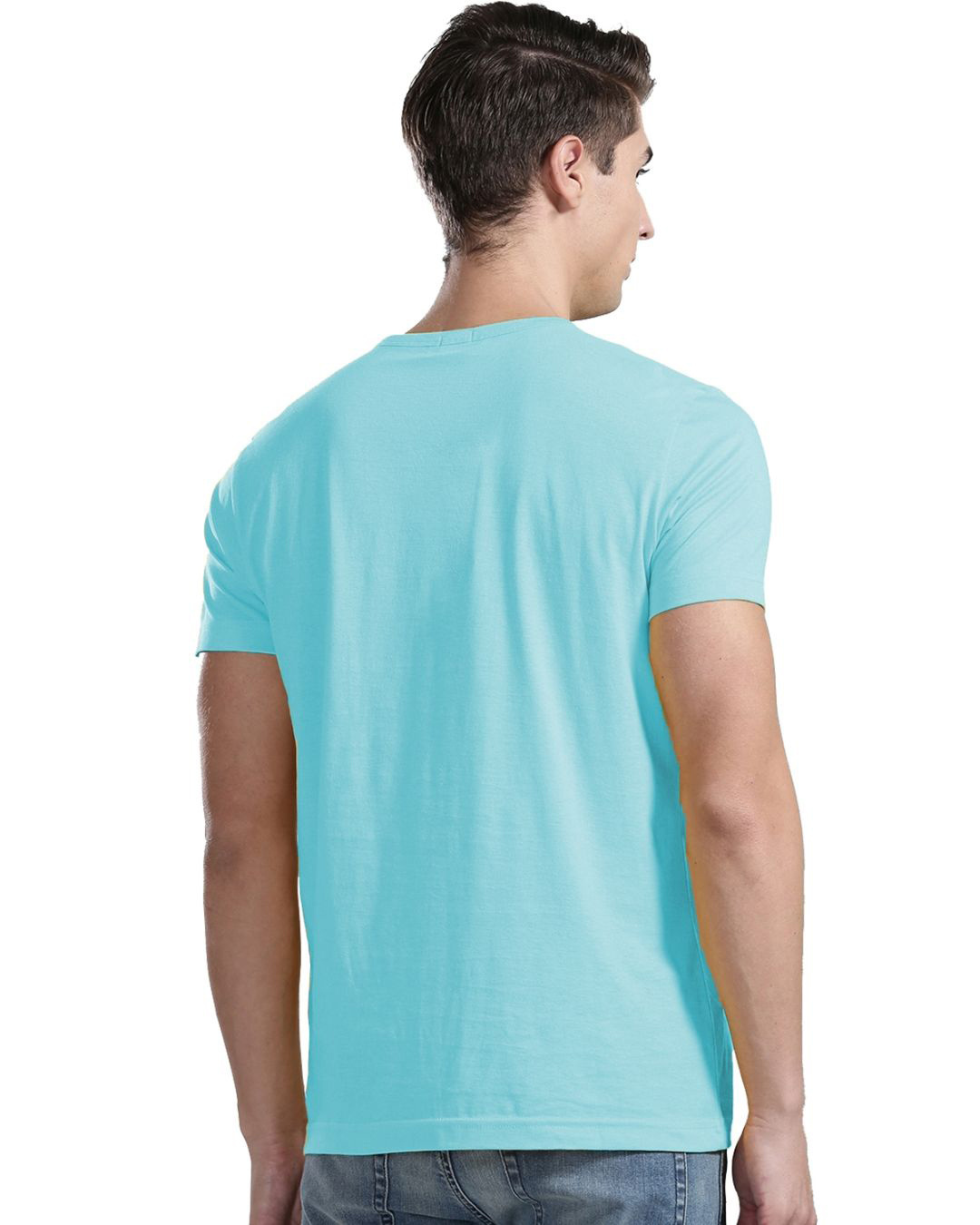 Shop Men's Usa American Flag Printed Cotton T Shirts-Back