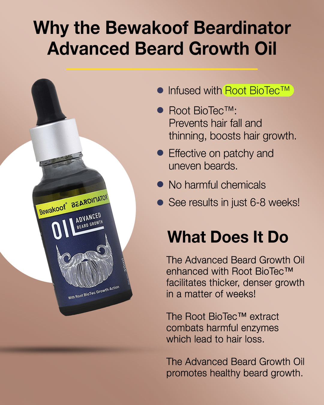 ShopBeardinator Advanced Beard Growth Oil 30 Ml