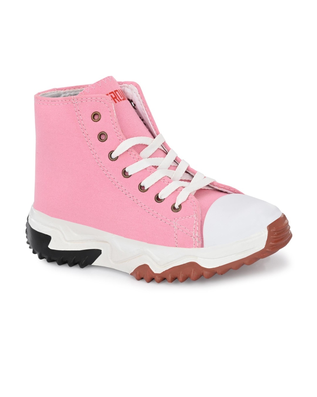 Shop Women's Pink Color Blocked Hip Hop Casual Shoes-Back