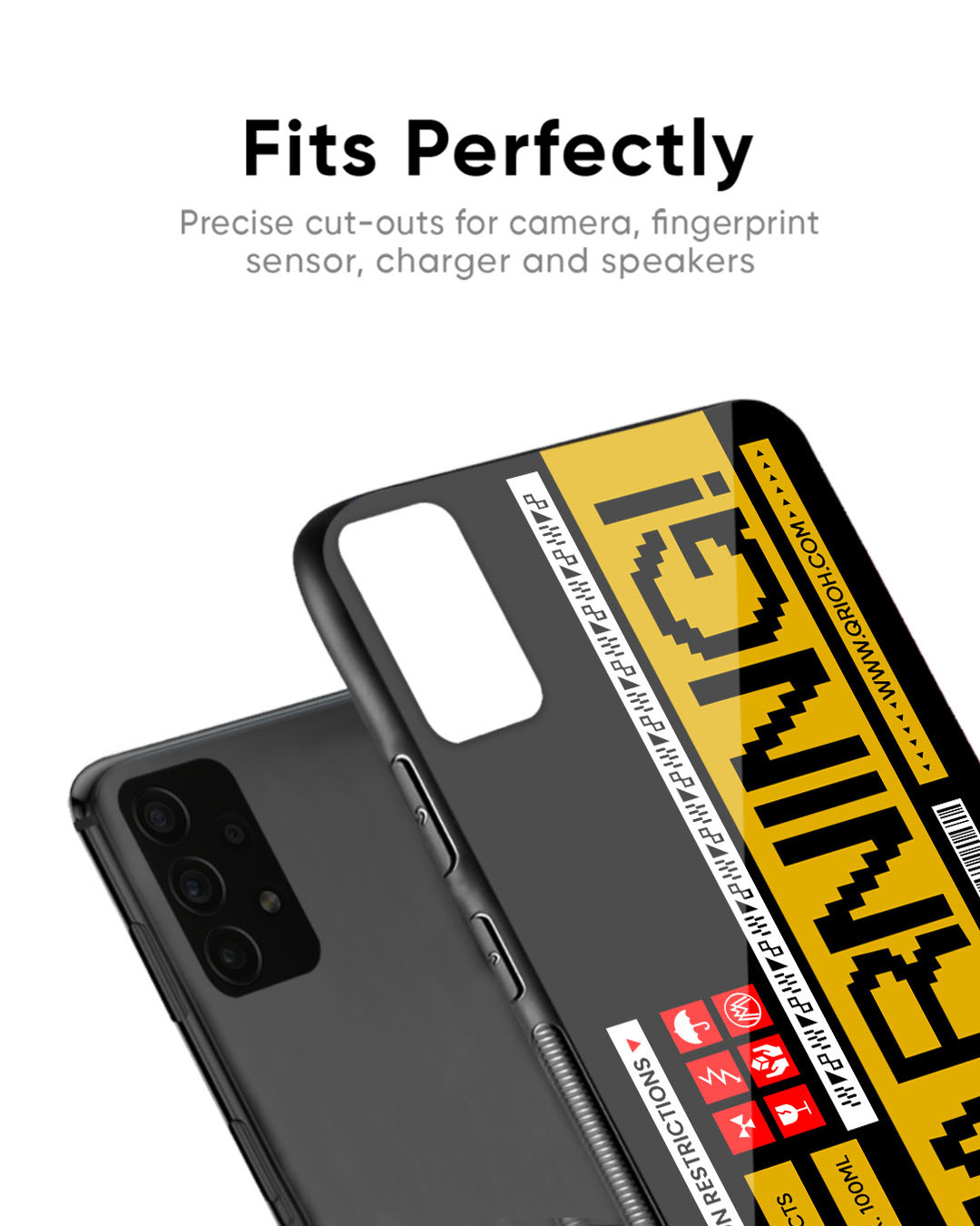 Shop Aircraft Warning Premium Glass Case for OnePlus 7 Pro (Shock Proof, Scratch Resistant)-Back