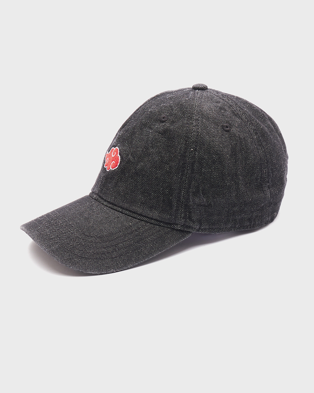 Shop Unisex Black Akatsuki Embroidered Baseball Cap-Back
