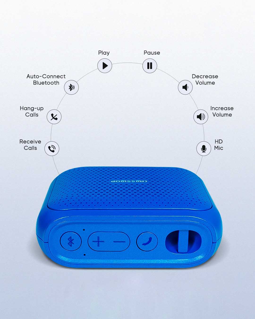 Shop AKORN Wireless Waterproof Party Bluetooth Speaker-Back