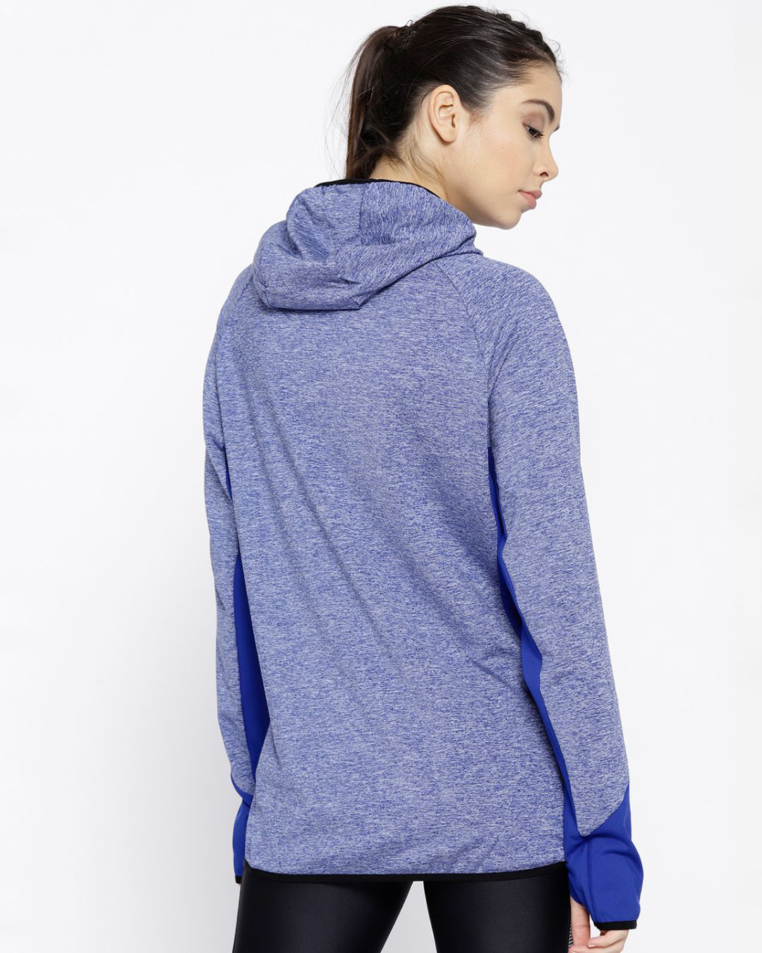 Shop Men Blue Slim Fit Sweatshirt-Back