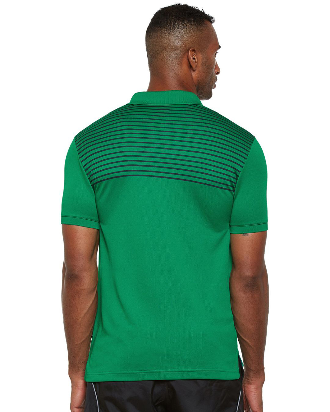 Shop Men's Green Printed Slim Fit T-shirt-Back