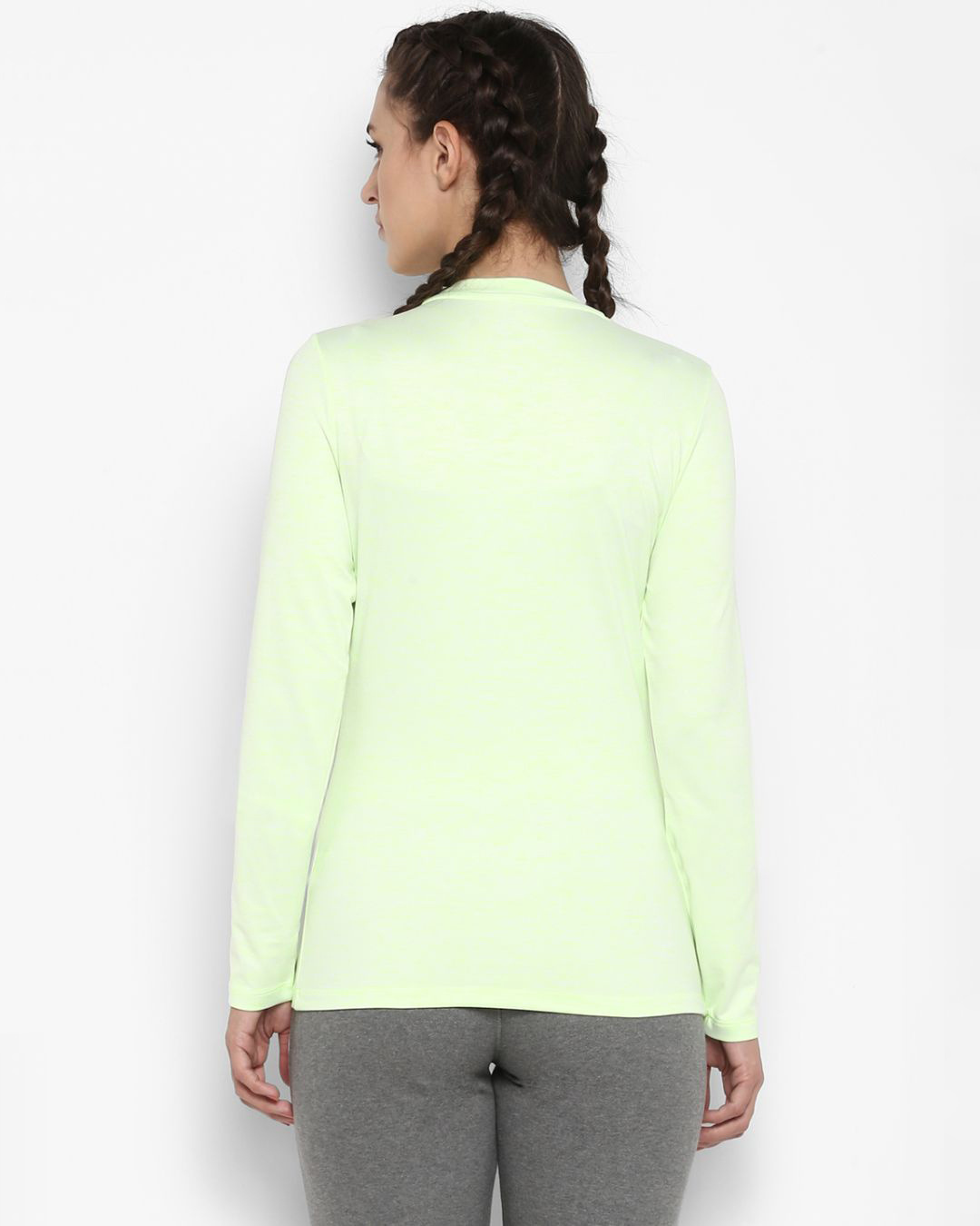 Shop Women's Green Slim Fit T-shirt-Back