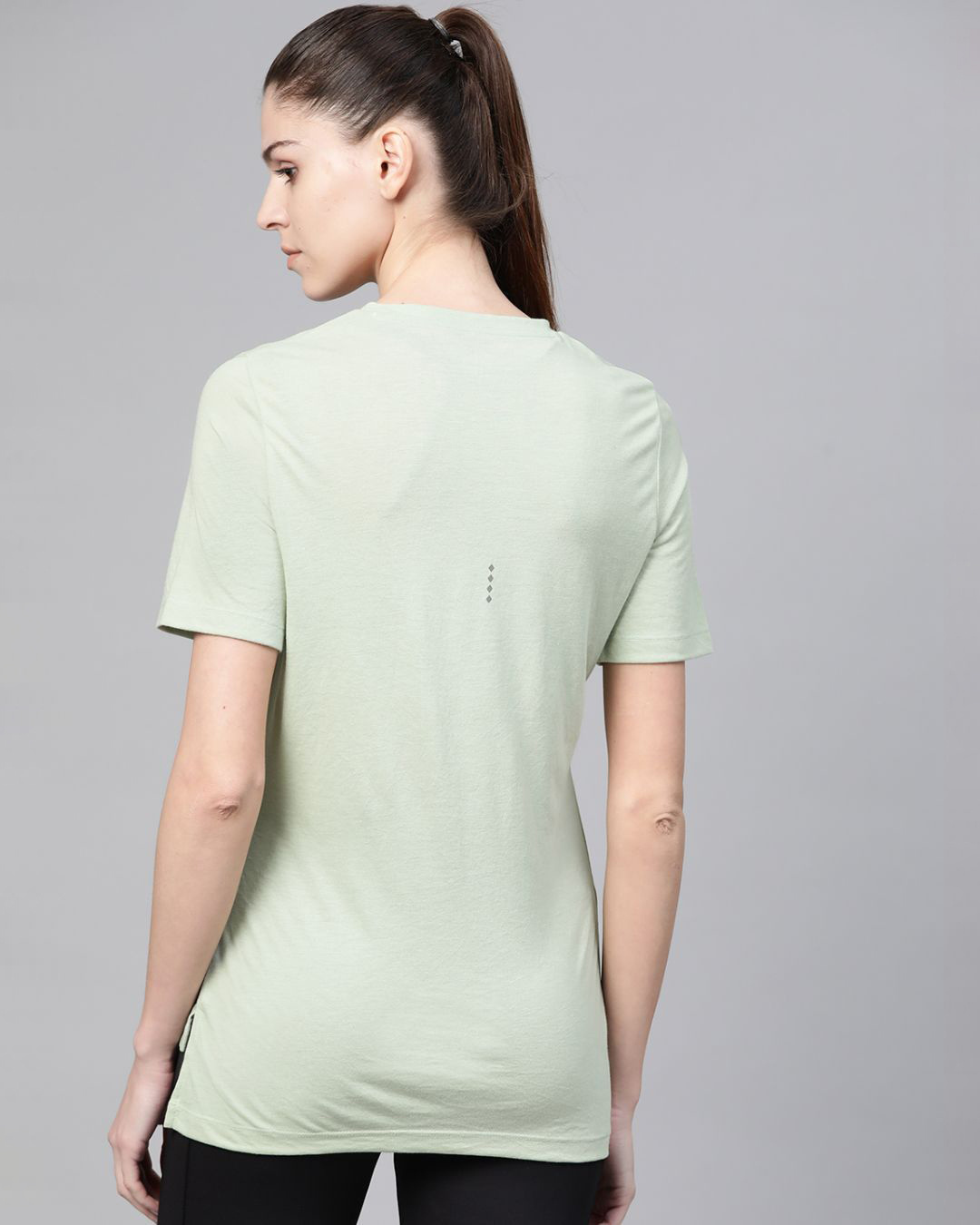 Shop Women's Green Slim Fit T-shirt-Back