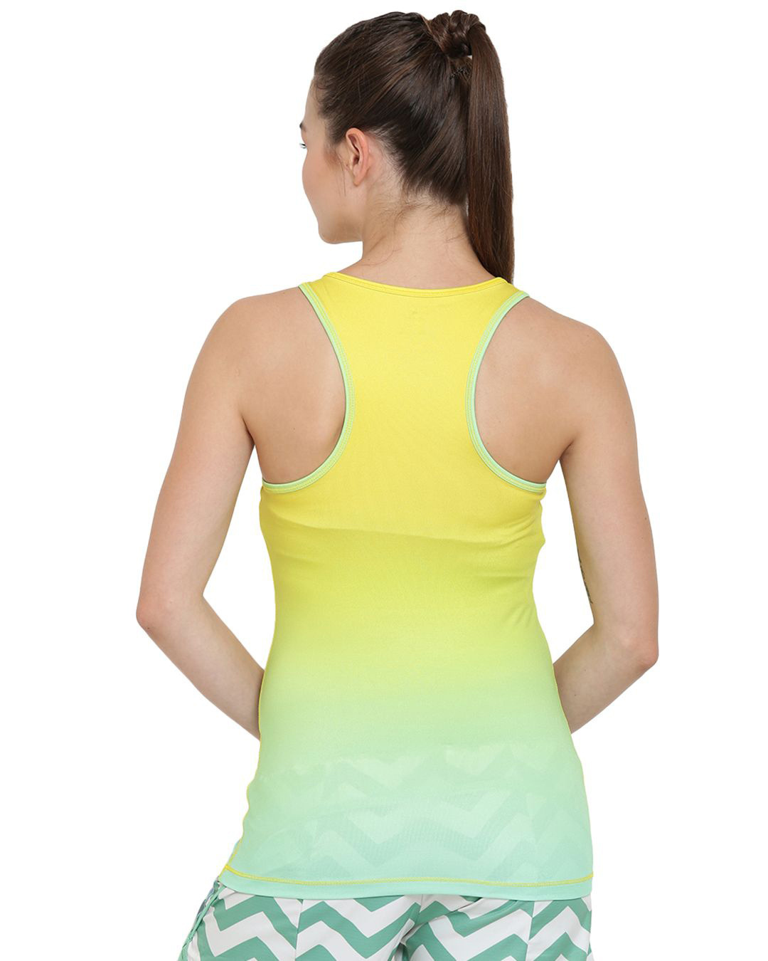 Shop Women Multicolor Slim Fit Top-Back