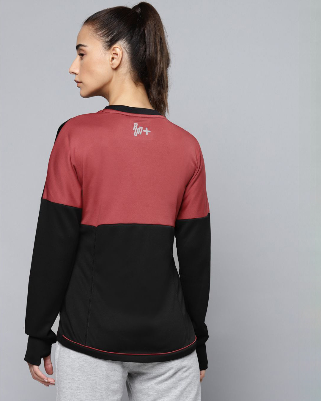Shop Women's Red Printed Slim Fit Sweatshirt-Back