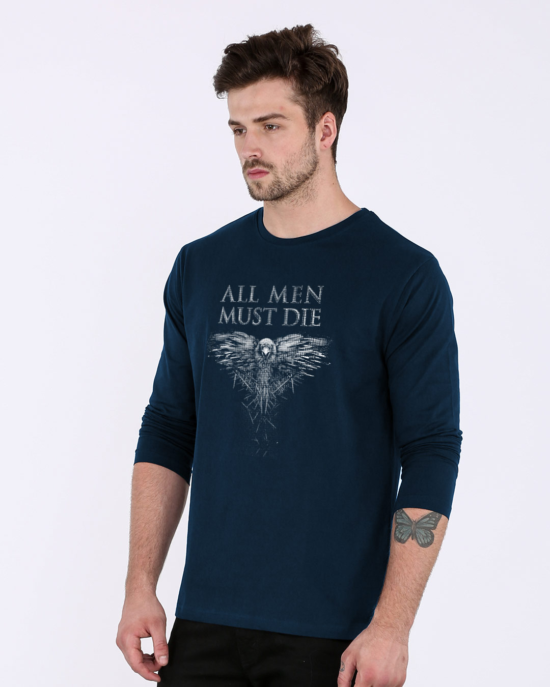 Shop All Men Must Die Full Sleeve T-Shirt (GTL)-Back