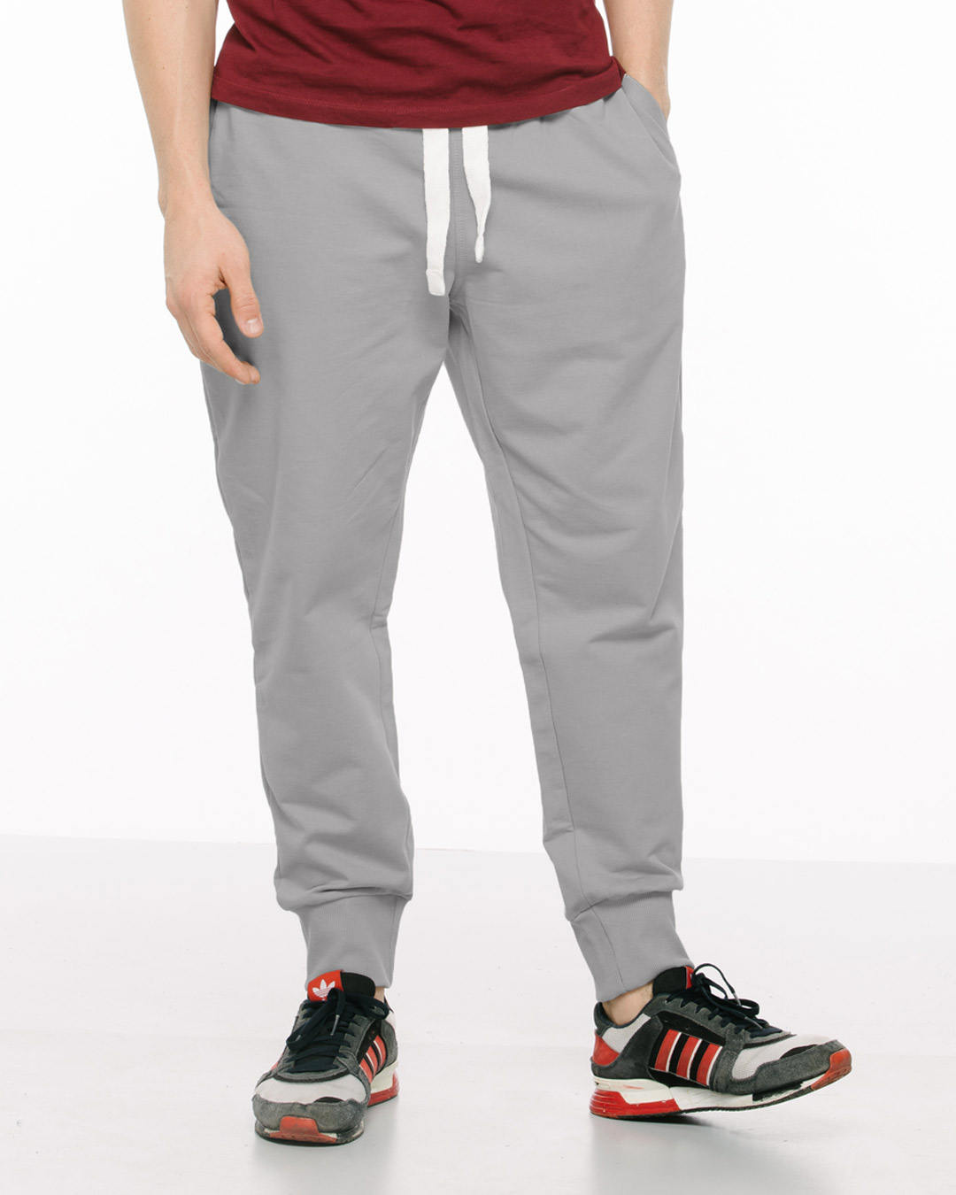 Buy Alloy Grey Fleece Joggers for Men grey Online at Bewakoof