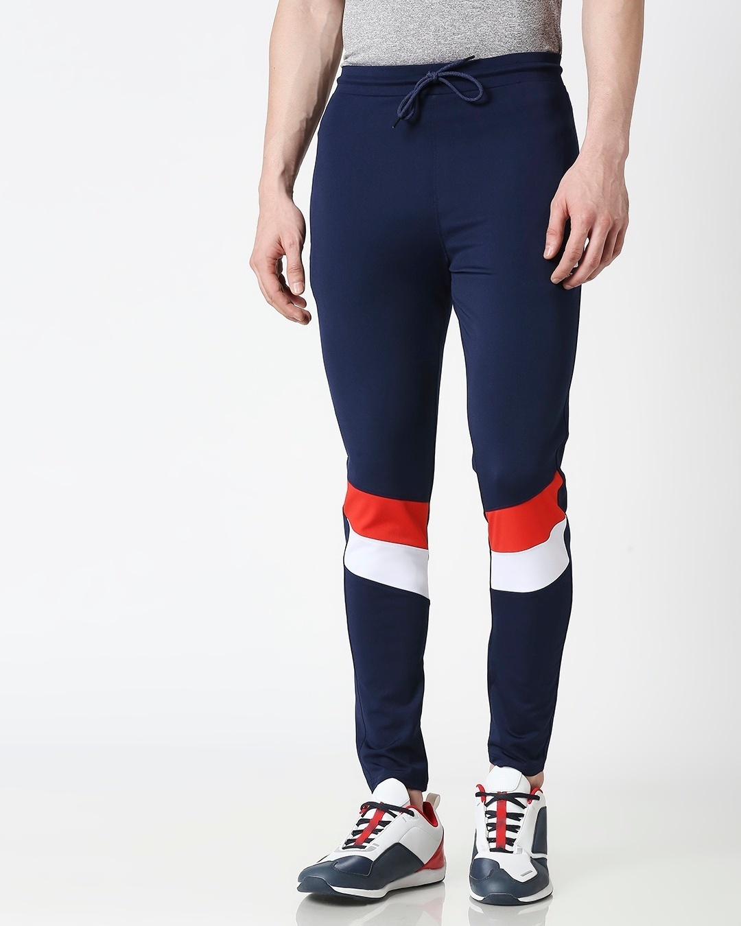 Shop Men's Navy Track Pants-Back