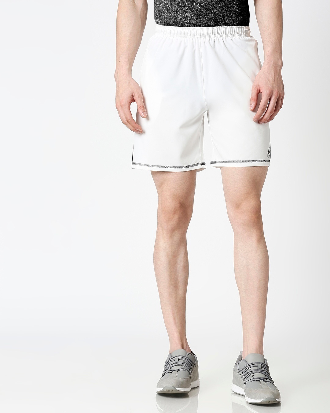 Shop Men White Shorts-Back