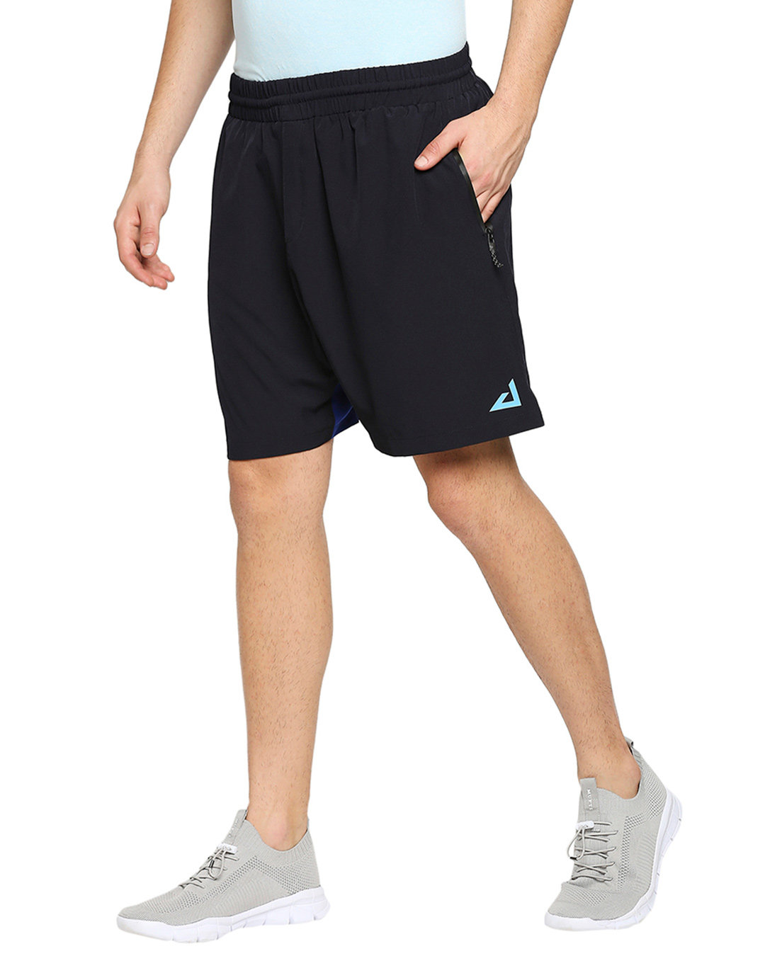 Shop Men's Navy Solid Regular Shorts-Back