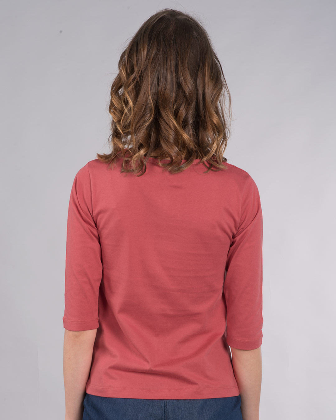 Shop Amore Heart Round Neck 3/4th Sleeve T-Shirt-Back