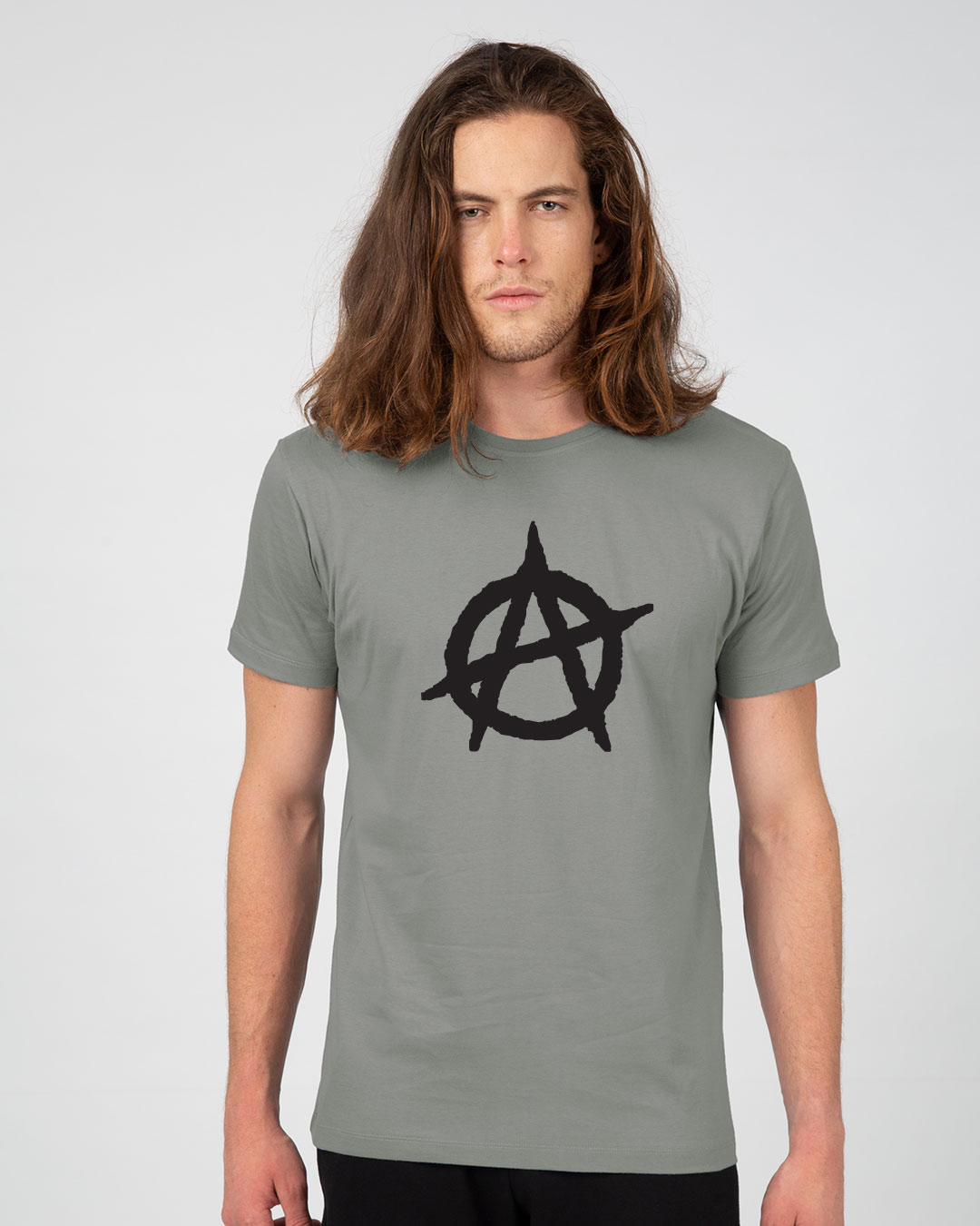 Shop Anarchy Logo Half Sleeve T-Shirt-Back