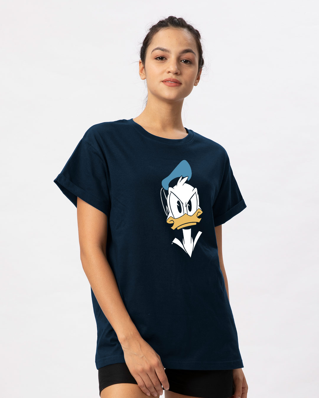 Shop Angry Donald Boyfriend T-Shirt (DL)-Back