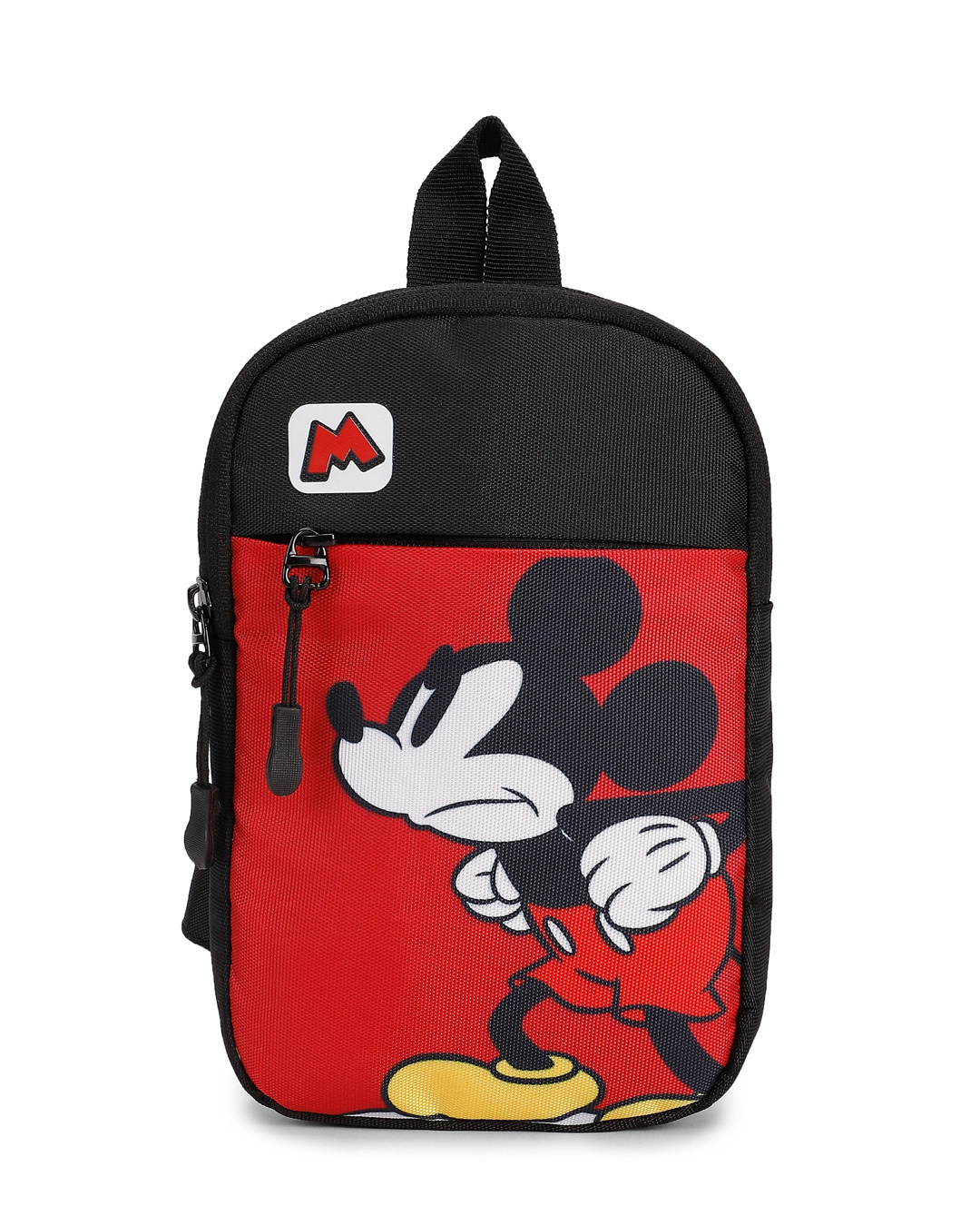 Shop Unisex Red Angry Mickey Sling Bag-Back