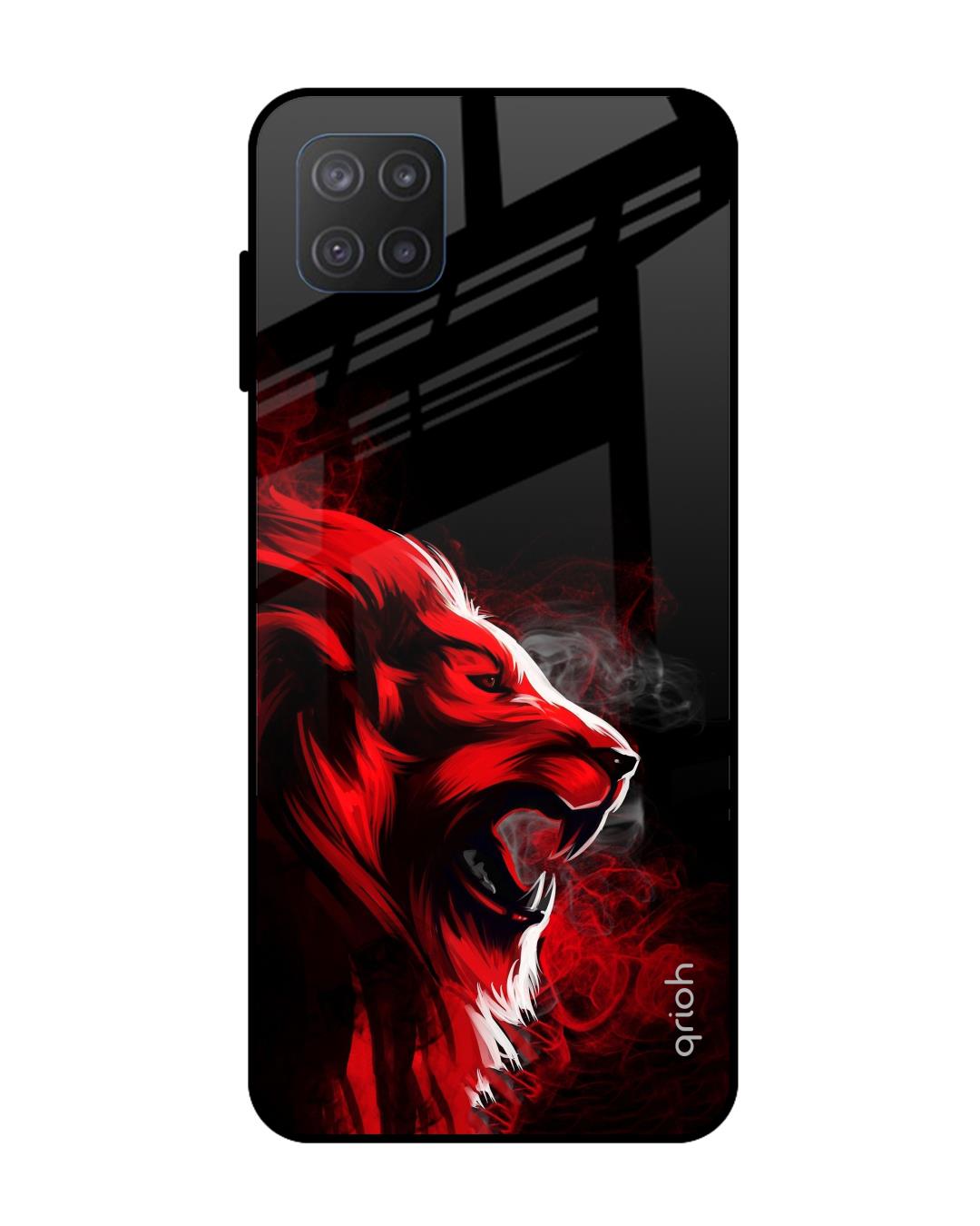 Shop Angry Printed Premium Glass Cover For  M12(Impact Resistant, Matte Finish)-Back