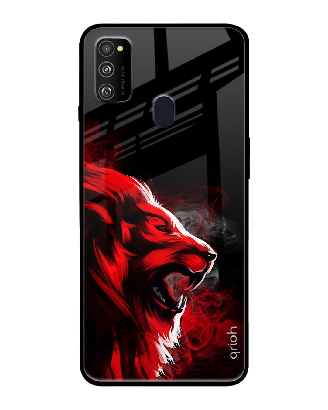 Shop Angry Printed Premium Glass Cover For Samsung Galaxy M30s(Impact Resistant, Matte Finish)-Back