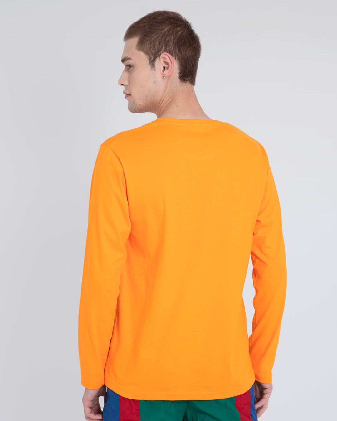 Shop Angry Zip Full Sleeve T-Shirt-Back