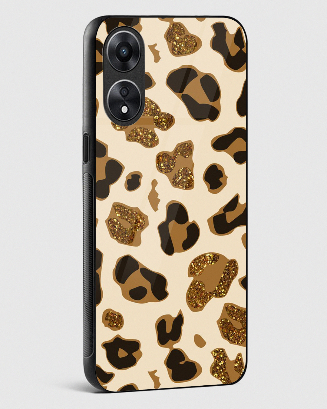 Shop Animal Print Premium Glass Case for Oppo A78 5G-Back