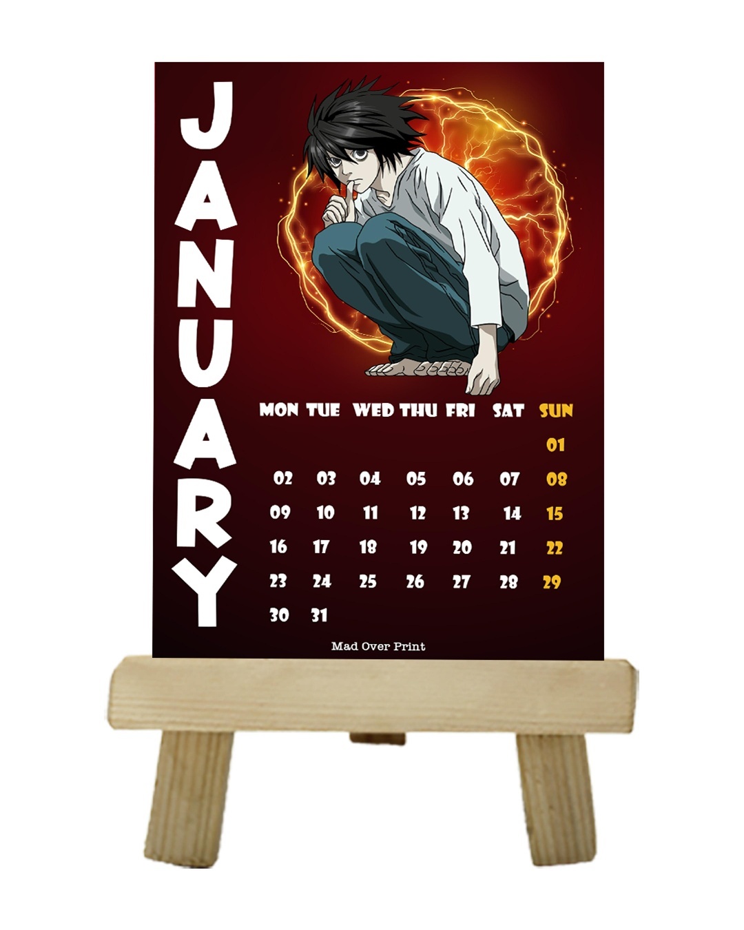 Premium Vector  Anime calendar 2023 design template