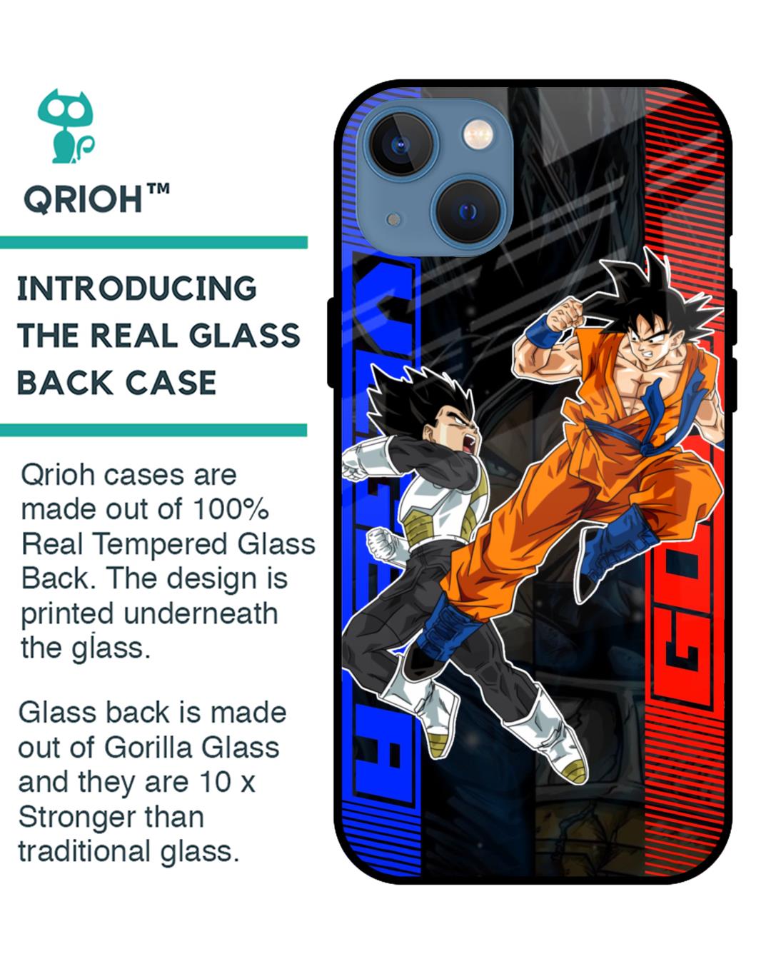 Shop Anime Fight Premium Glass Case for Apple iPhone 13 (Shock Proof,Scratch Resistant)-Back