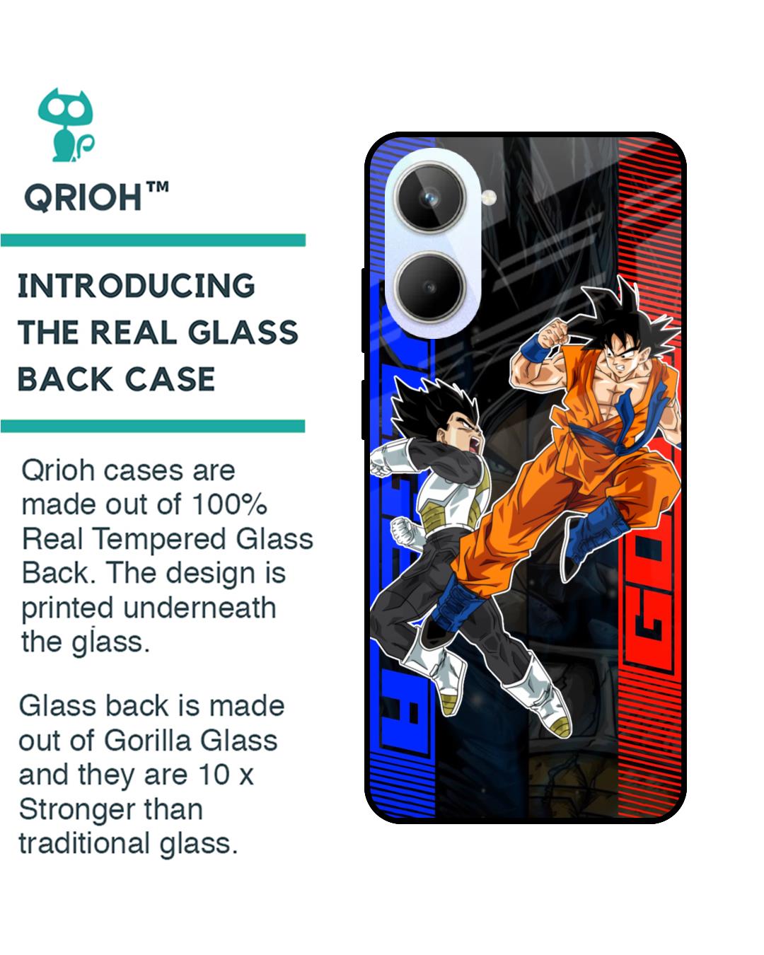 Shop Anime Fight Premium Glass Case for Realme 10 5G(Shock Proof, Scratch Resistant)-Back