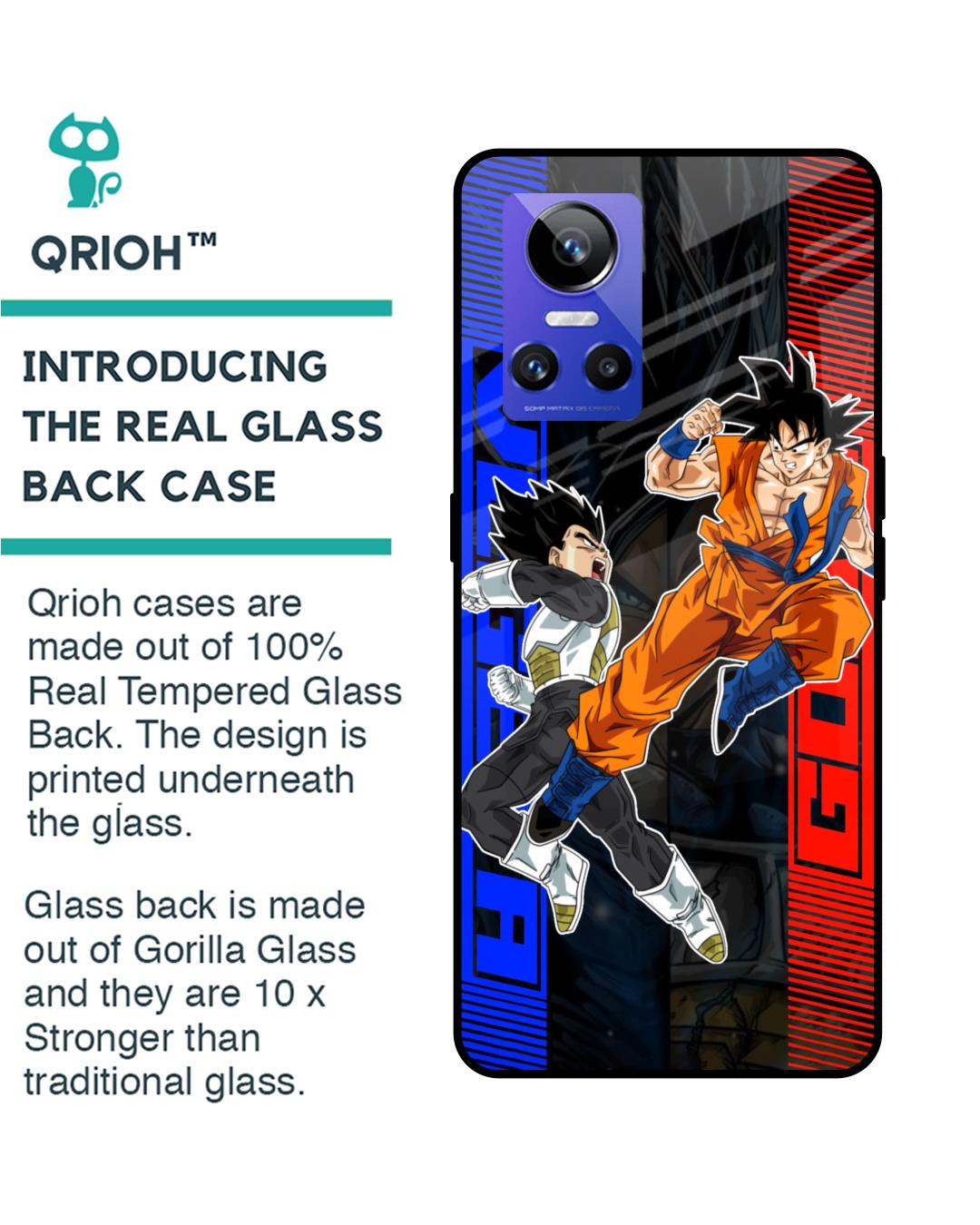 Shop Anime Fight Premium Glass Case for Realme GT Neo3(Shock Proof, Scratch Resistant)-Back