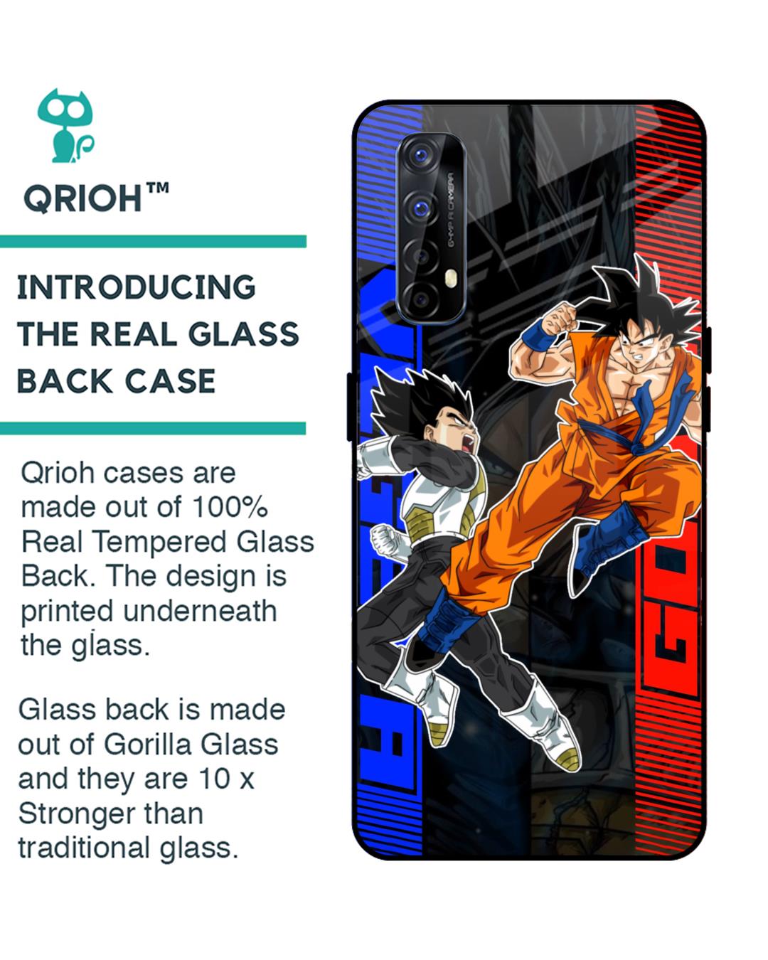 Shop Anime Fight Premium Glass Case for Realme Narzo 20 Pro (Shock Proof, Scratch Resistant)-Back