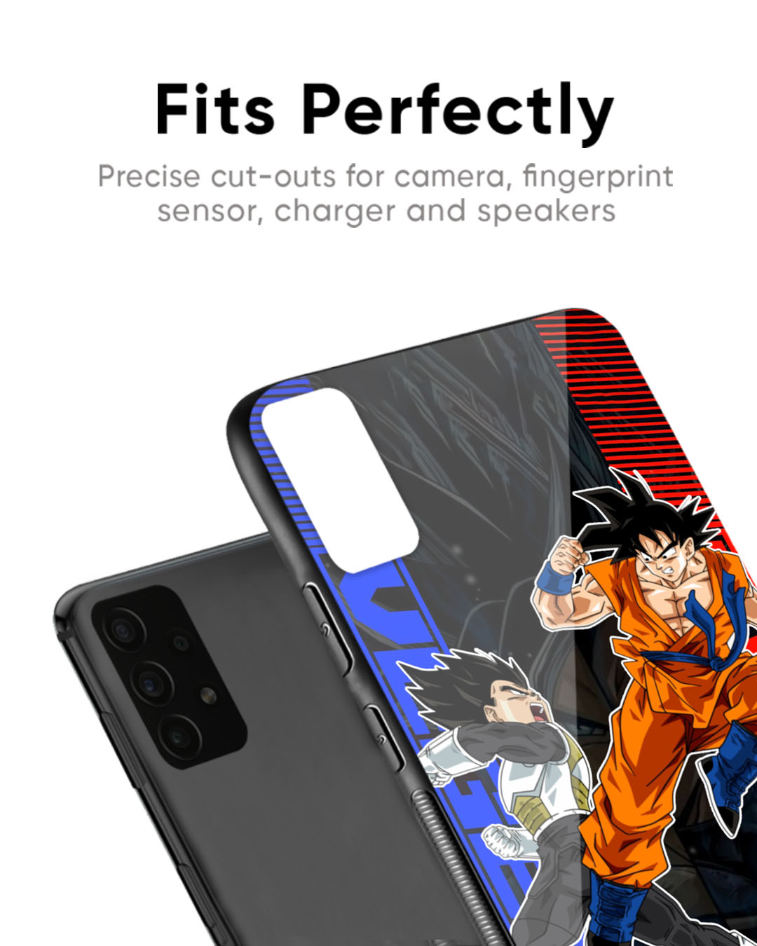 Shop Anime Fight Premium Glass Case for Samsung Galaxy A34 5G (Shock Proof, Scratch Resistant)-Back