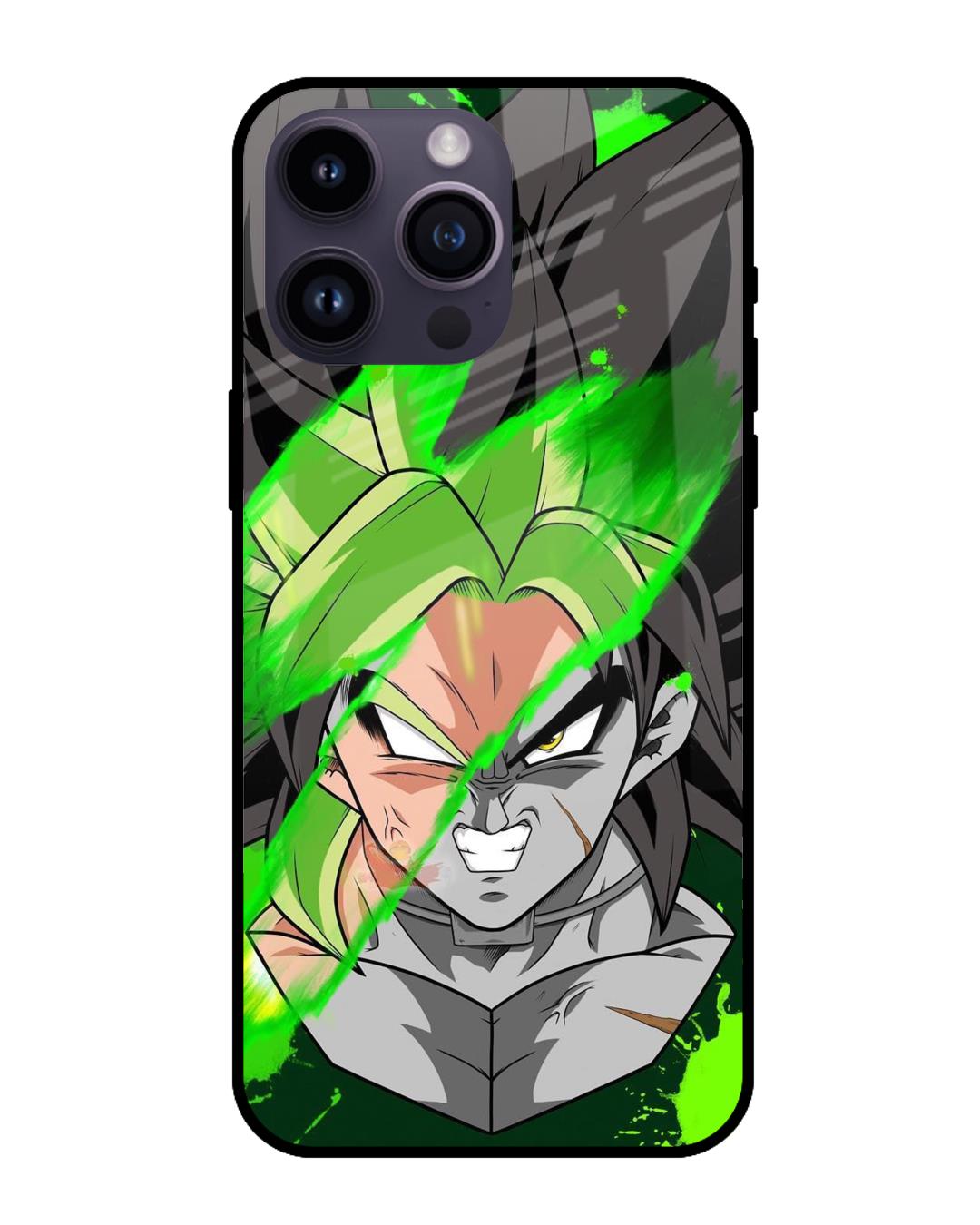 Buy Anime Green Splash Premium Glass Case for Apple iPhone 14 Pro Max  (Shock Proof,Scratch Resistant) Online in India at Bewakoof