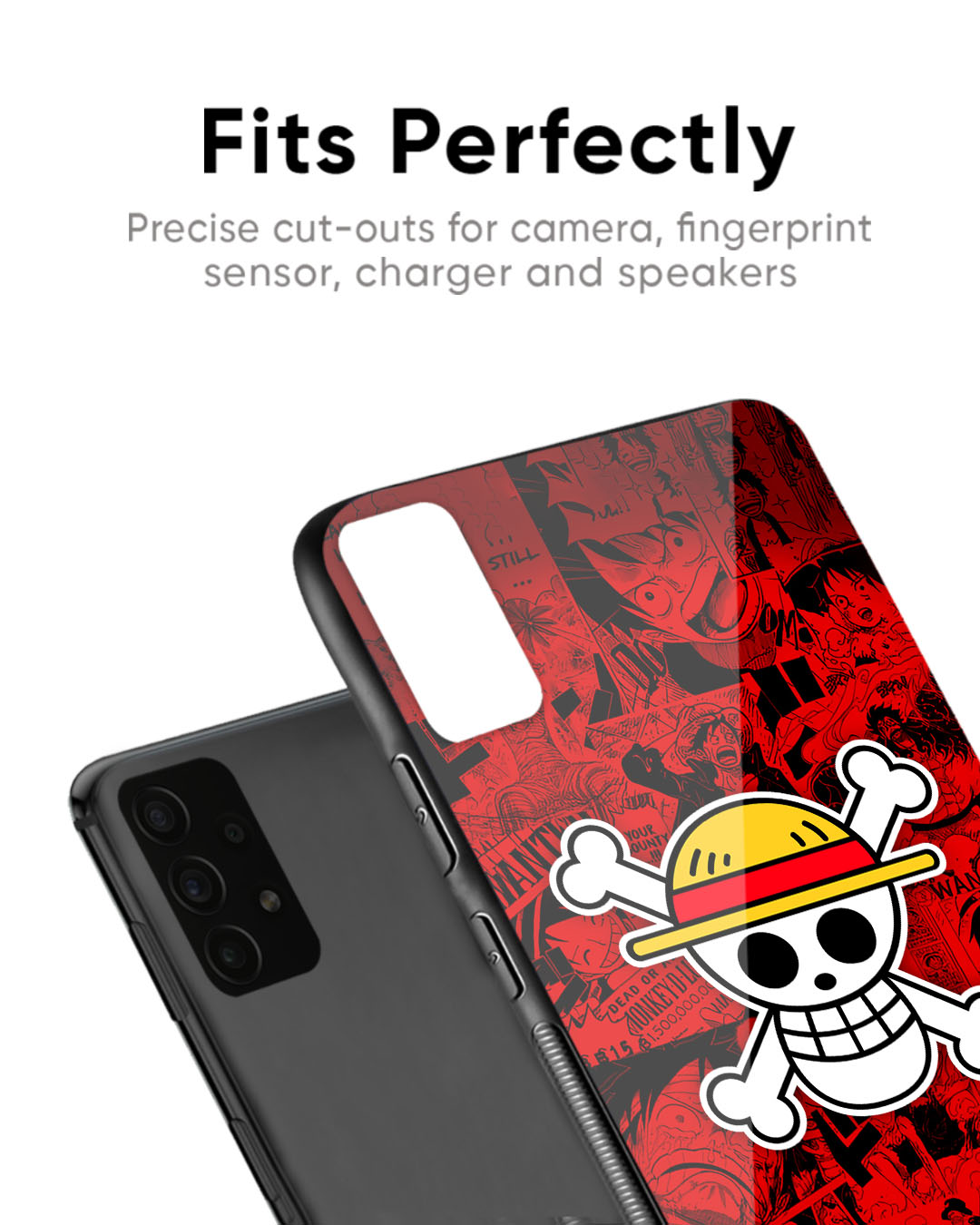 Shop Anime Haunted Art Premium Glass Case for OnePlus 8 (Shock Proof, Scratch Resistant)-Back