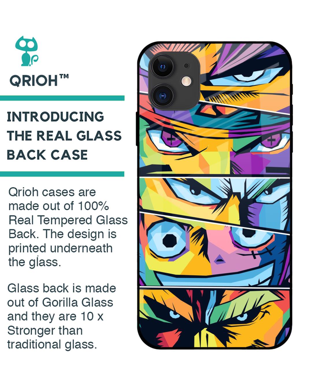 Shop Anime Legends Premium Glass Case for Apple iPhone 12 (Shock Proof,Scratch Resistant)-Back