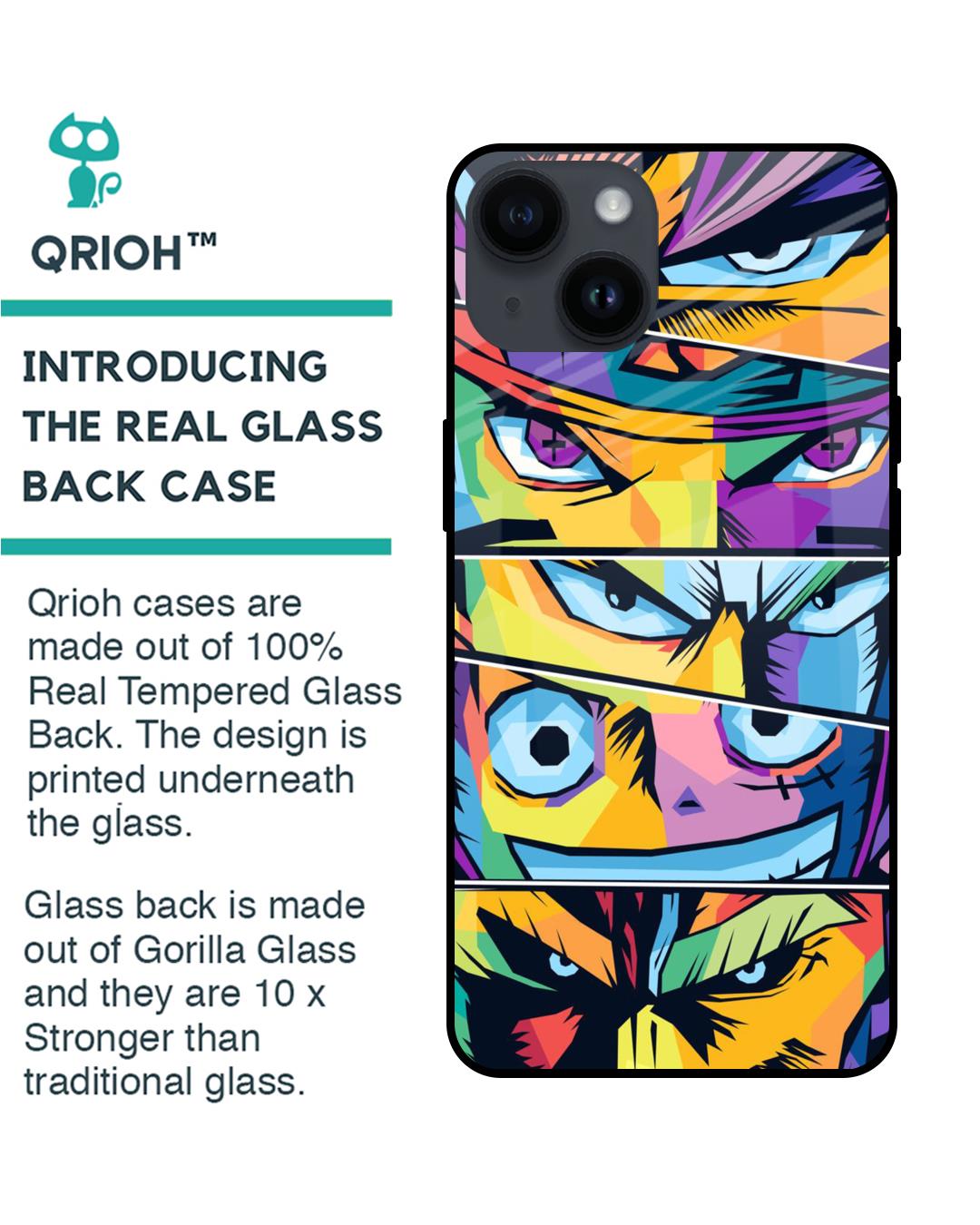 Shop Anime Legends Premium Glass Case for Apple iPhone 14 (Shock Proof,Scratch Resistant)-Back