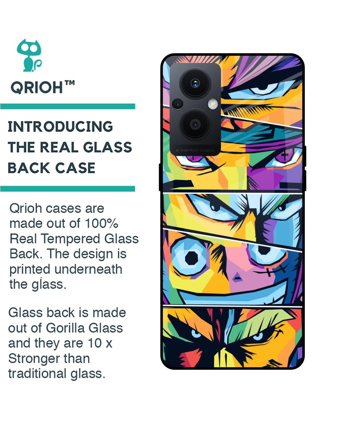 Shop Anime Legends Premium Glass Case for Oppo F21s Pro 5G (Shock Proof,Scratch Resistant)-Back