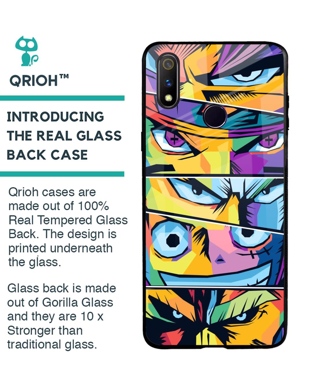 Shop Anime Legends Premium Glass Case for Realme 3 Pro (Shock Proof, Scratch Resistant)-Back