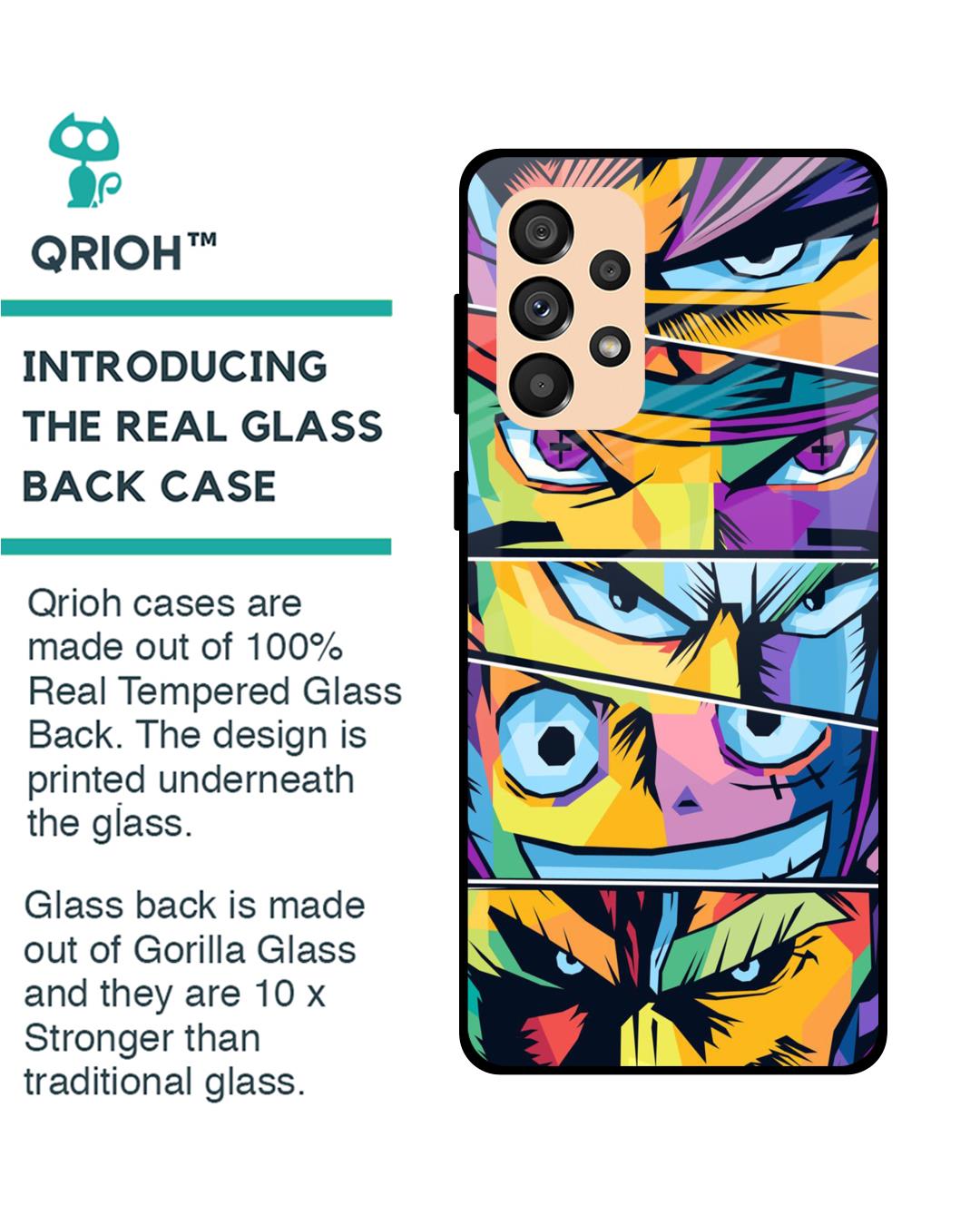 Shop Anime Legends Premium Glass Case for Samsung Galaxy A33 5G (Shock Proof,Scratch Resistant)-Back