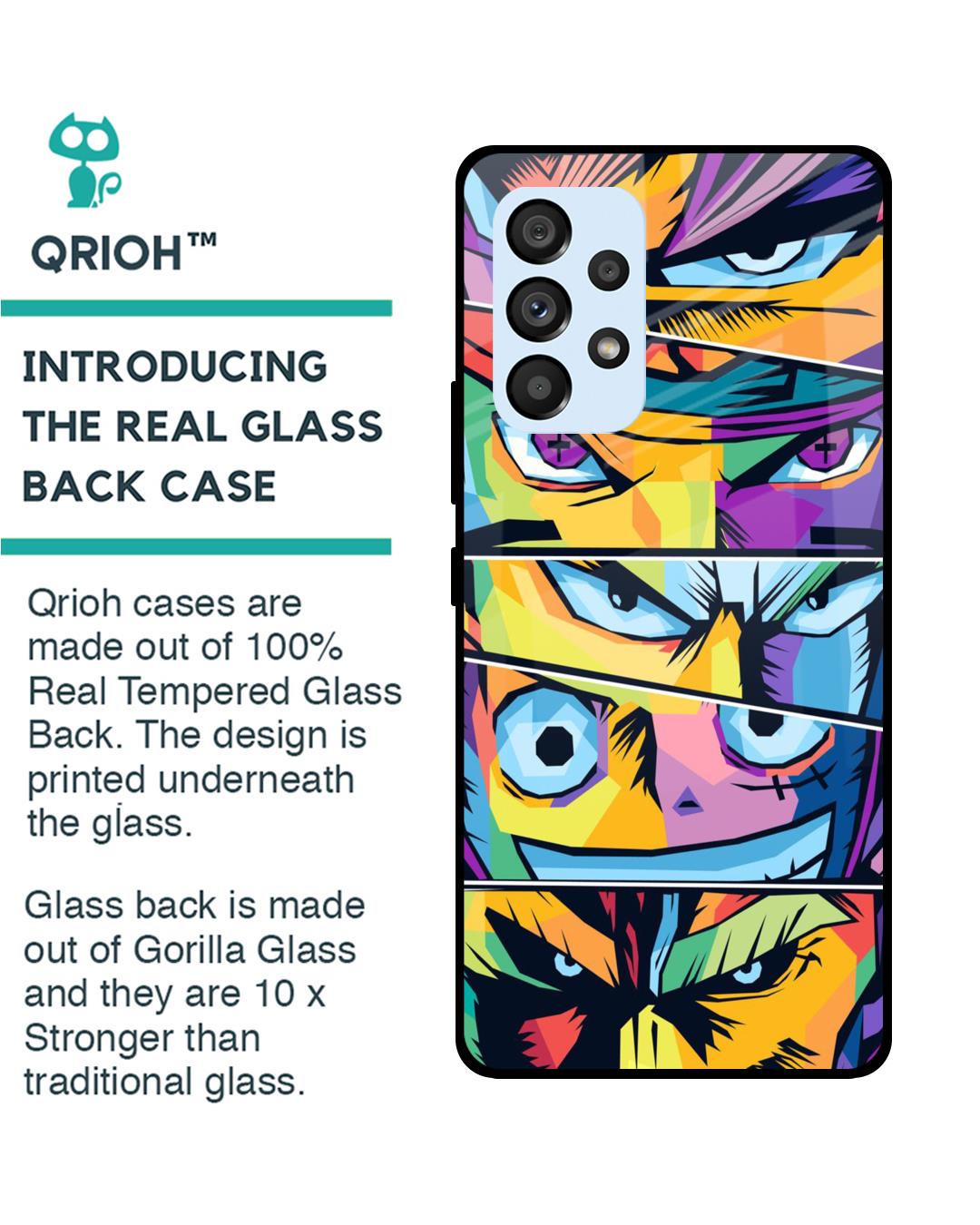 Shop Anime Legends Premium Glass Case for Samsung Galaxy A53 5G (Shock Proof,Scratch Resistant)-Back