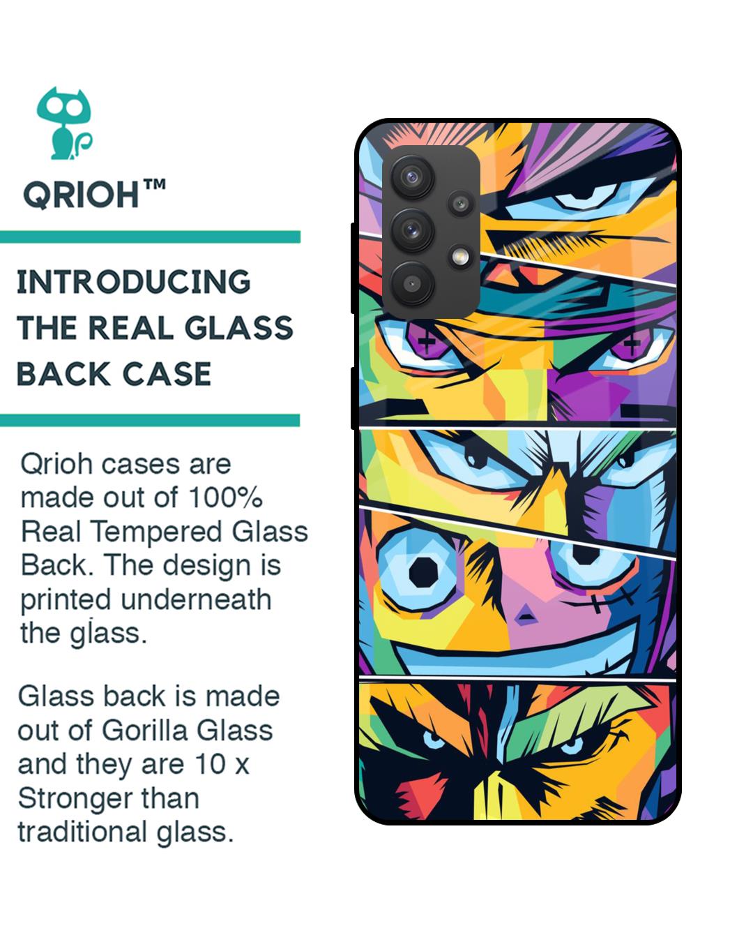 Shop Anime Legends Premium Glass Case for Samsung Galaxy M32 5G (Shock Proof,Scratch Resistant)-Back