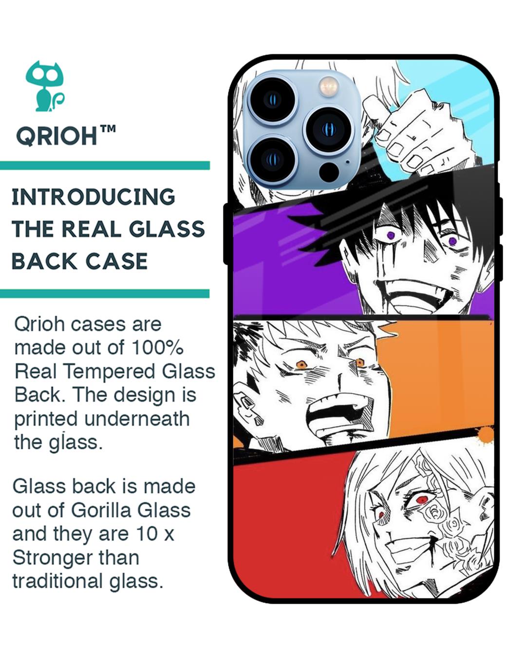 Shop Anime Sketch Premium Glass Case for Apple iPhone 13 Pro Max (Shock Proof,Scratch Resistant)-Back